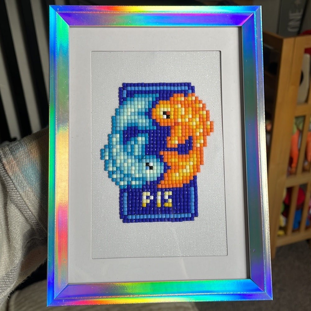 Framed Zodiac paintgems